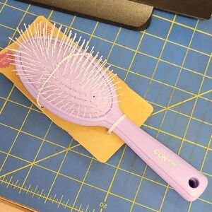 Purple Soft Flexible Bristles Hair Brush New